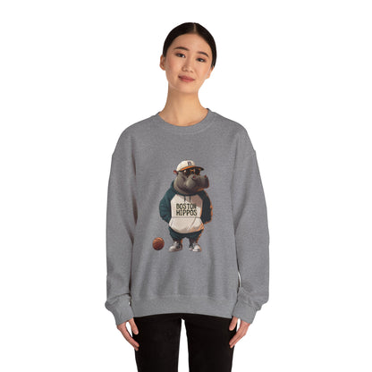 Unisex Heavy Blend™ Crewneck Sweatshirt (Boston Hippos)