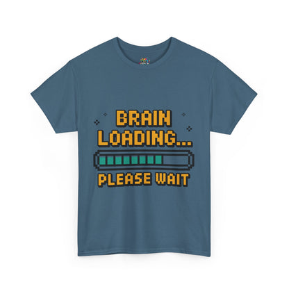 Unisex Heavy Cotton Tee (Brain Loading...Please Wait)