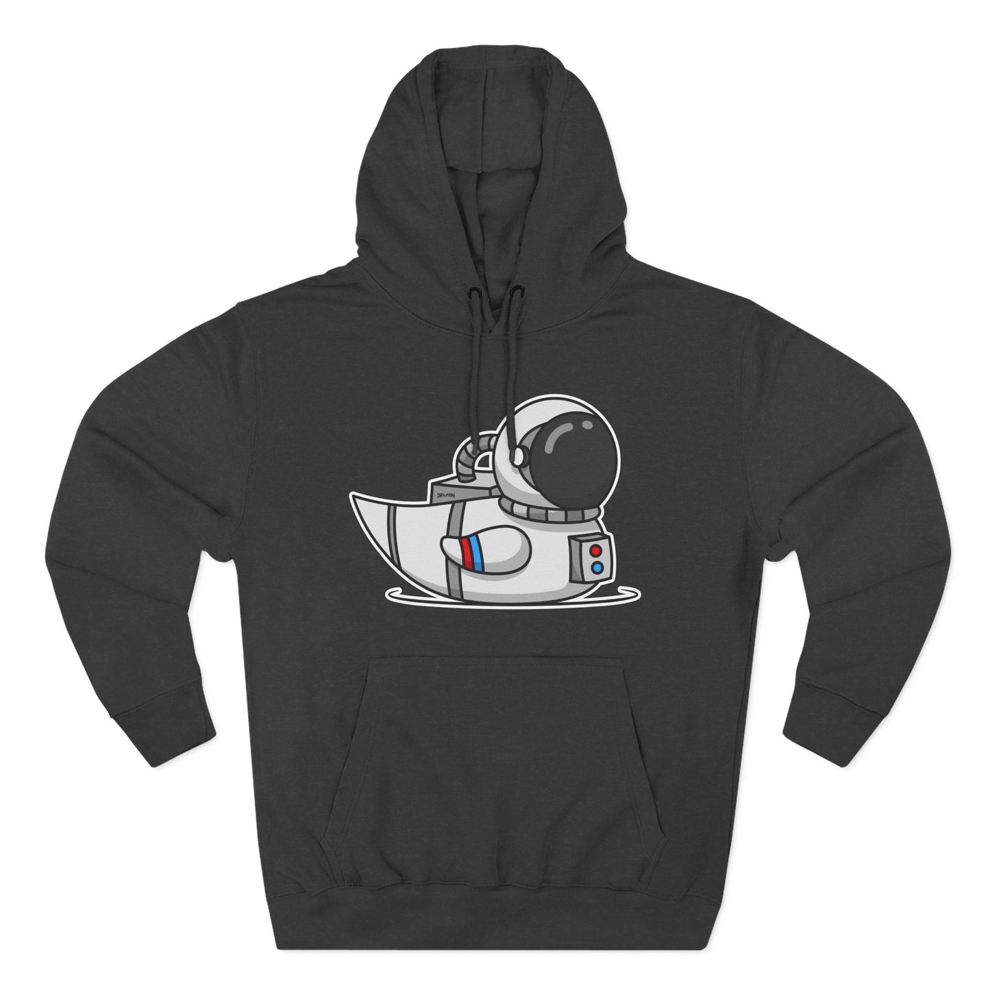 Three-Panel Fleece Hoodie (Astronaut Duck)