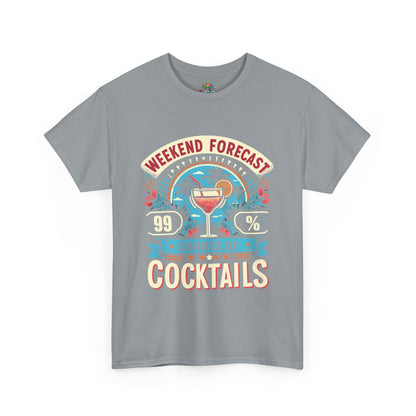 Unisex Heavy Cotton Tee (99% Chance of Cocktails)