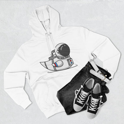 Three-Panel Fleece Hoodie (Astronaut Duck)