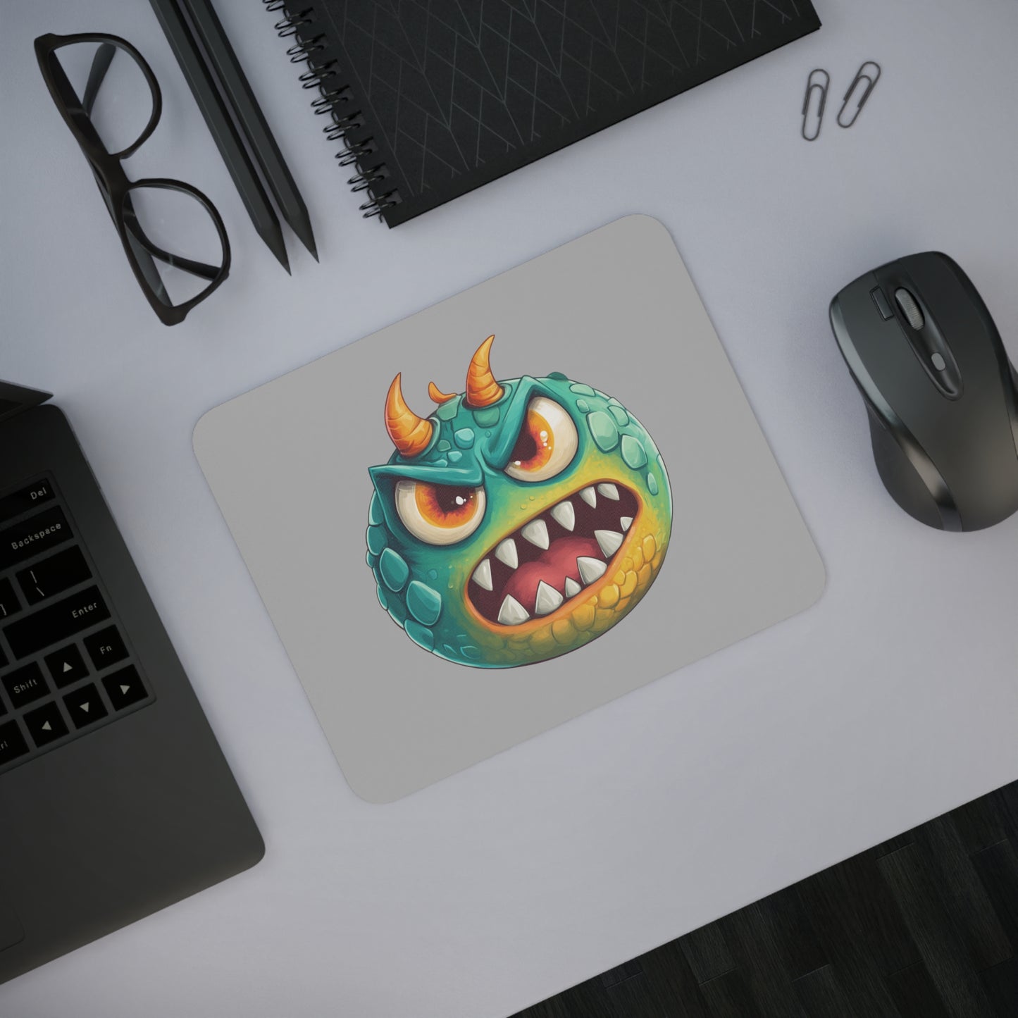 Desk Mouse Pad (Green Monster 2)