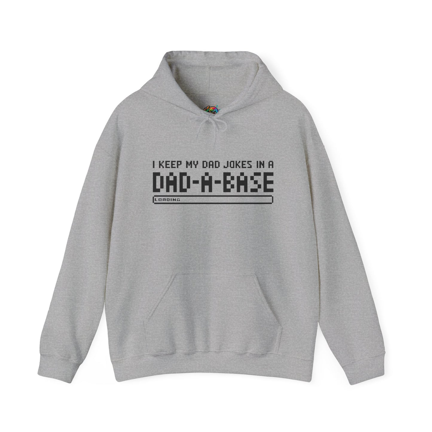 Dad Jokes Hoodie - Unisex Heavy Blend™ Sweatshirt (Keep my Jokes in a Dad-A-Base)