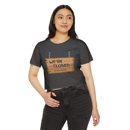 Women's Festival Crop Top (We're Closed)