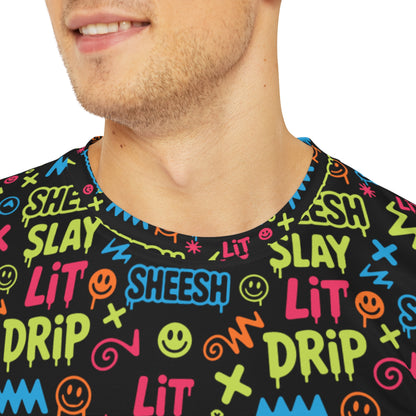 Men's Polyester Tee (Slay-Lit-Drip)