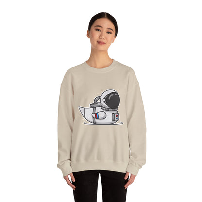Unisex Heavy Blend™ Crewneck Sweatshirt (Astronaut Duck)