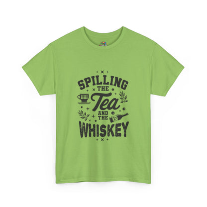 Unisex Heavy Cotton Tee (Spill Tea & Whiskey)