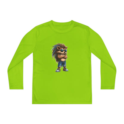 Youth Long Sleeve Competitor Tee (Cool Hedgehog)