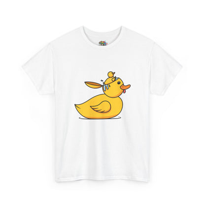 Unisex Heavy Cotton Tee (Duck Bird Brain)