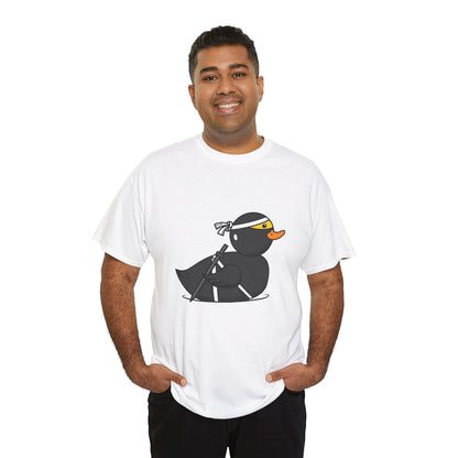 Unisex Heavy Cotton Tee (Ninja Duck)