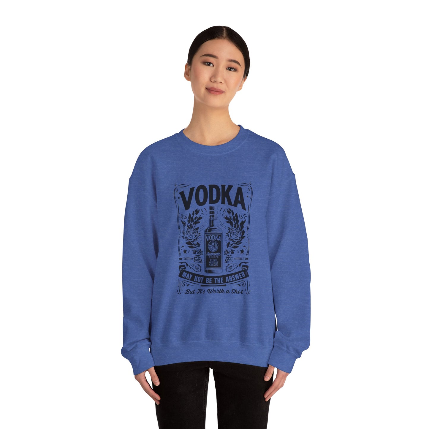 Unisex Heavy Blend™ Crewneck Sweatshirt (Vodka - Worth a Shot)