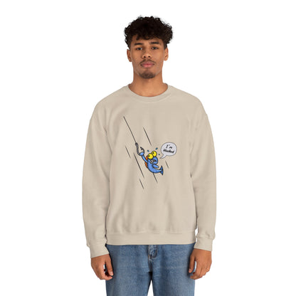 Unisex Heavy Blend™ Crewneck Sweatshirt (Fishing Hooked)