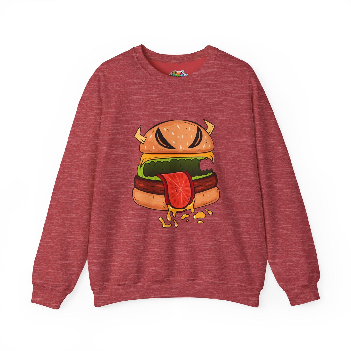 Unisex Heavy Blend™ Crewneck Sweatshirt (Cheeseburger Monster)
