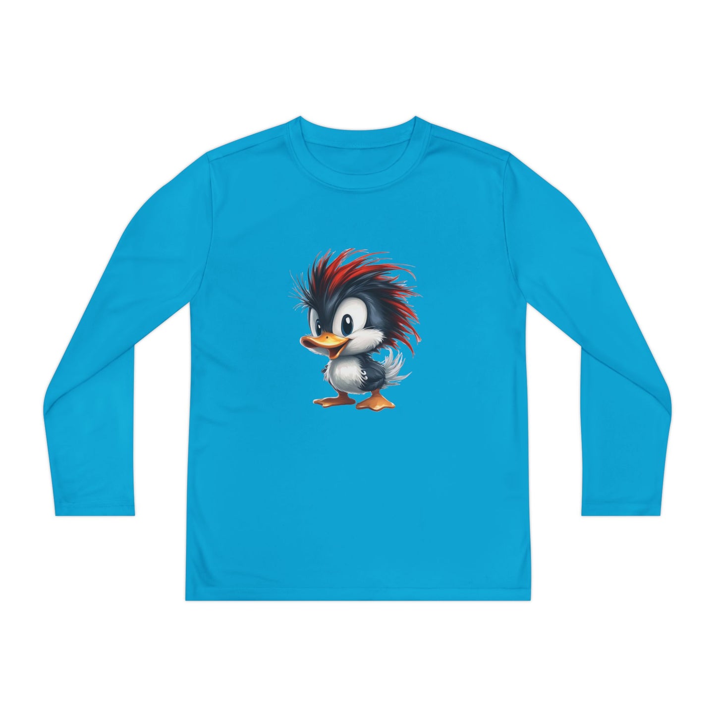 Youth Long Sleeve Competitor Tee (Red Hair Duck)