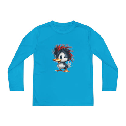 Youth Long Sleeve Competitor Tee (Red Hair Duck)