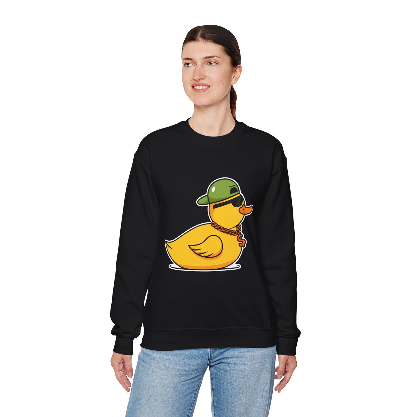 Unisex Heavy Blend™ Crewneck Sweatshirt (Gangster Duck)