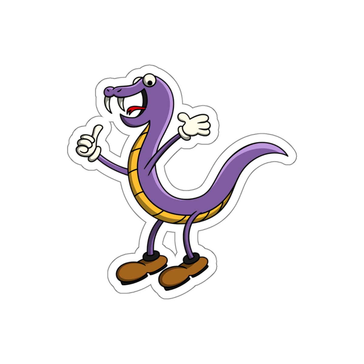 Die-Cut Stickers | Vibrant Art for Personalization (Snake Man)