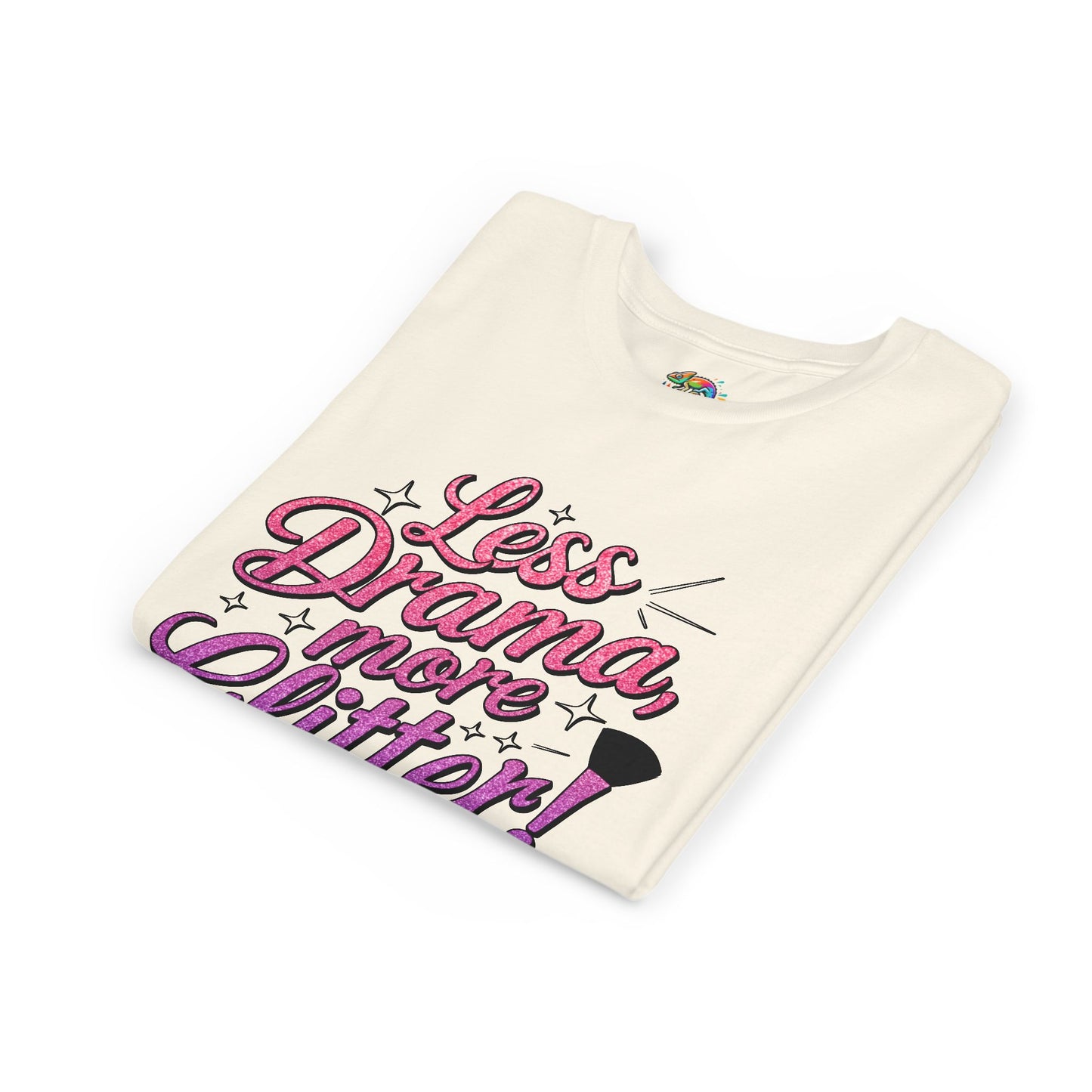 Youth Short Sleeve Tee (Less Drama, More Glitter) Fun T-shirt for Kids