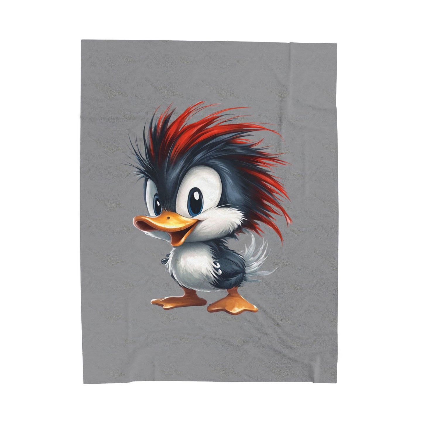 Velveteen Plush Blanket (Red Hair Duck)