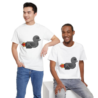 Unisex Heavy Cotton Tee (Robot Duck)