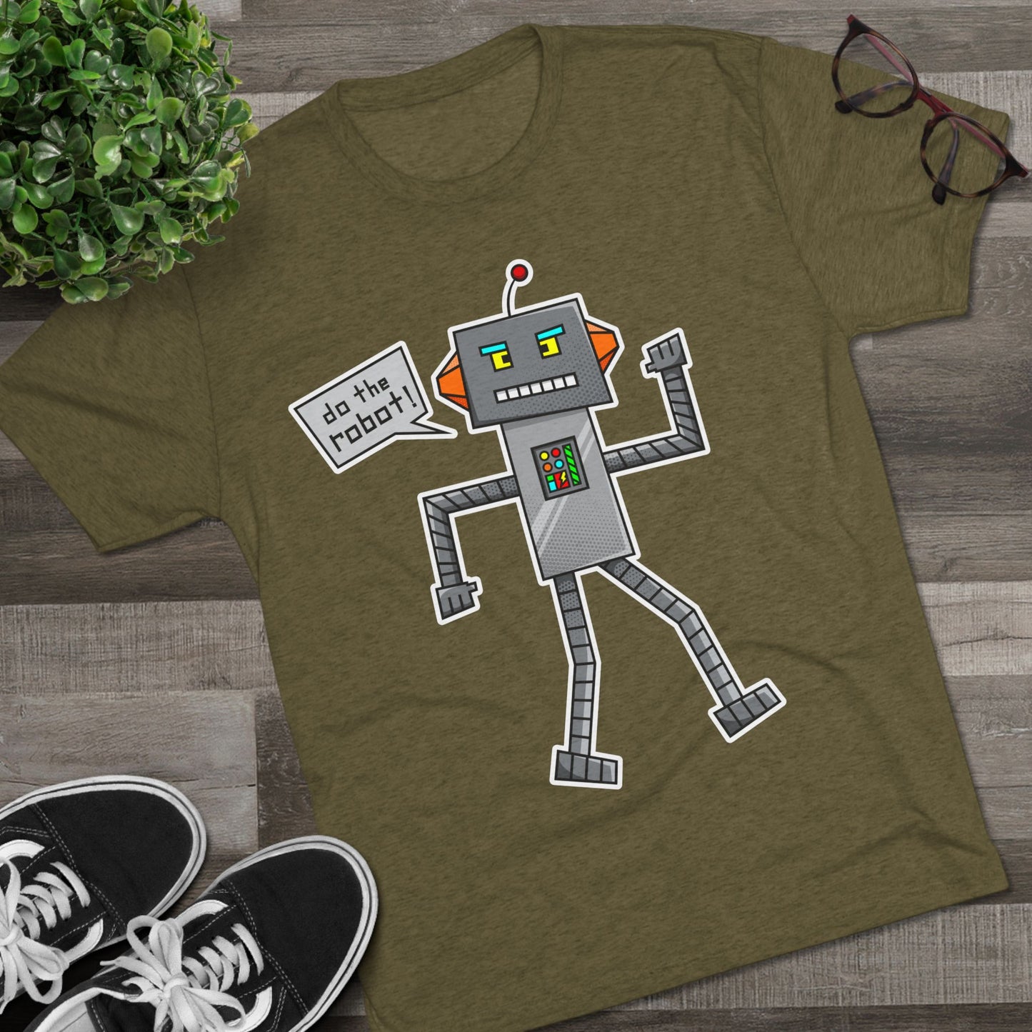 Unisex Tri-Blend Crew Tee (Do the Robot)