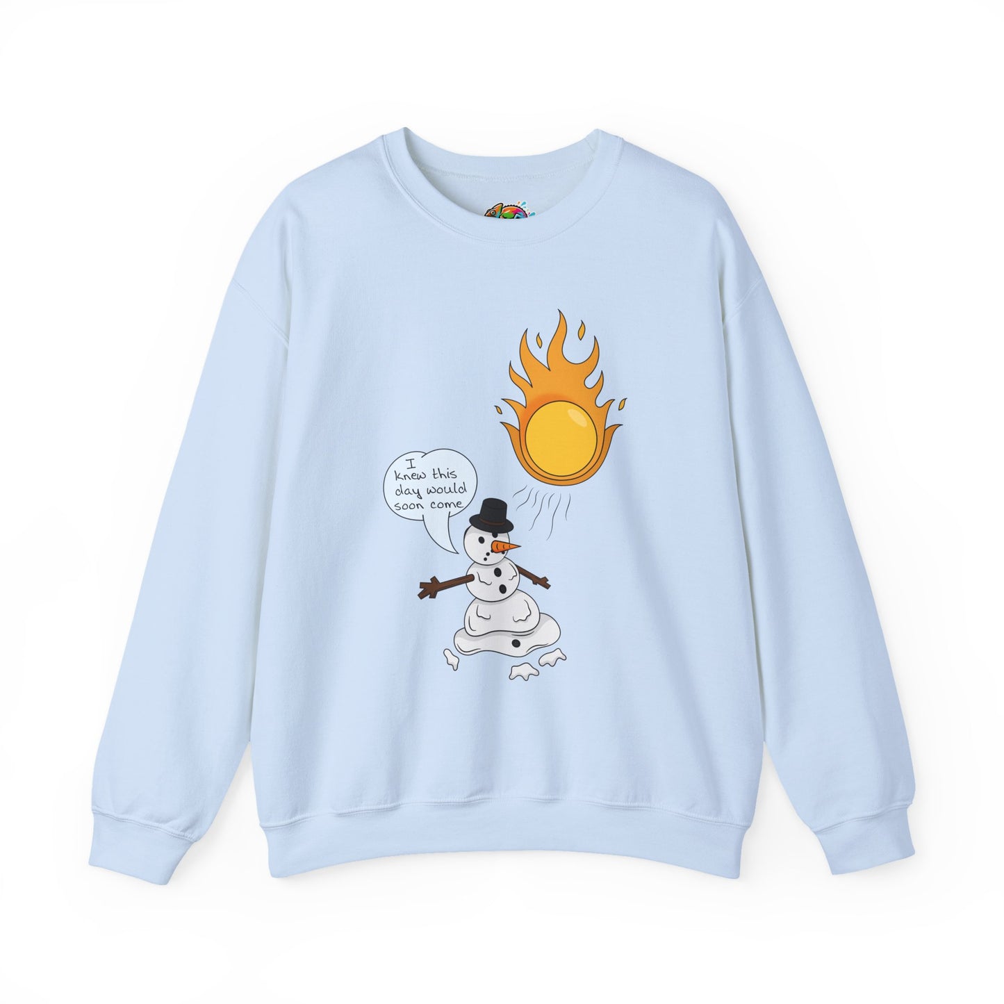 Unisex Heavy Blend™ Crewneck Sweatshirt (Melting Snowman)