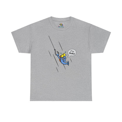 Unisex Heavy Cotton Tee (Fishing Hooked)