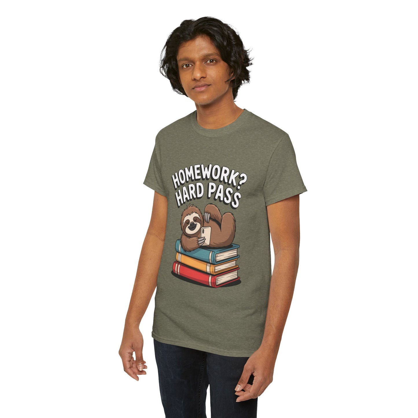 Unisex Heavy Cotton Tee (Homework? Hard Pass)