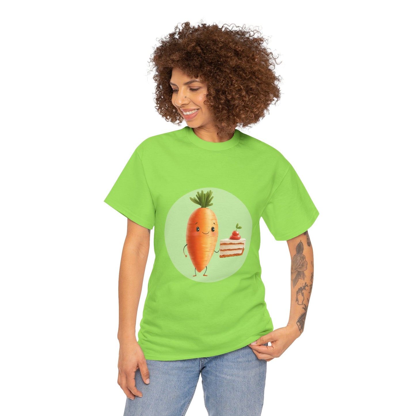 Unisex Heavy Cotton Tee (Carrot Cake)