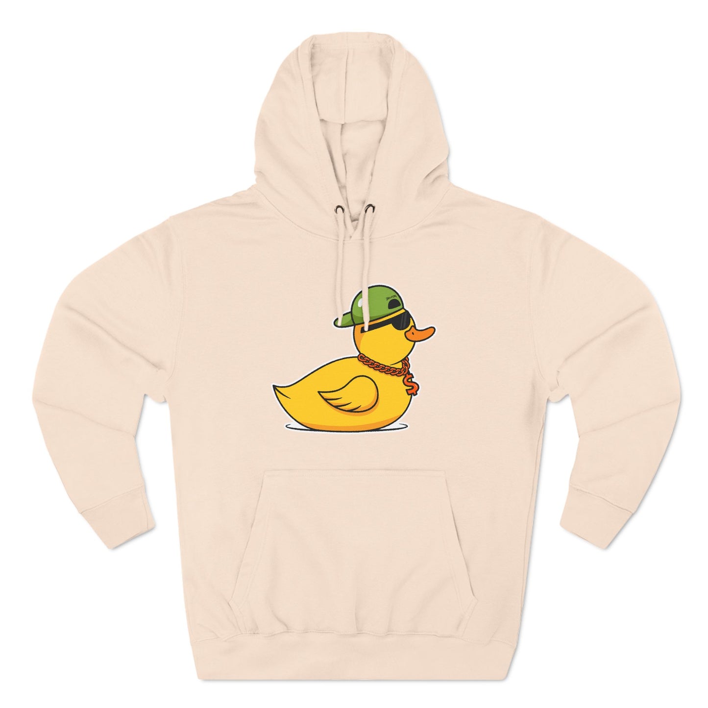 Three-Panel Fleece Hoodie (Gangster Duck)