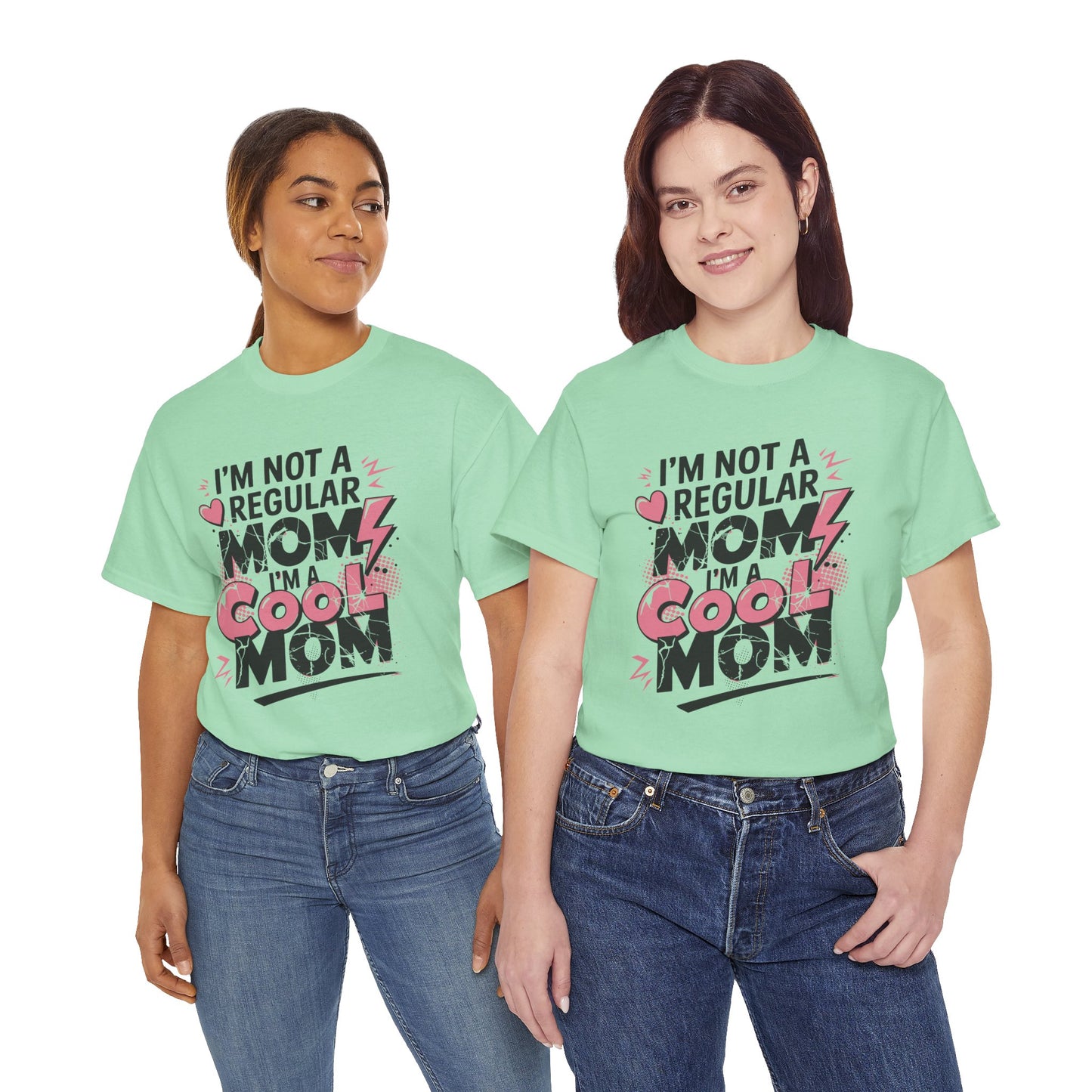Unisex Heavy Cotton Tee (I'm Not a Regular Mom, I'm a Cool Mom)