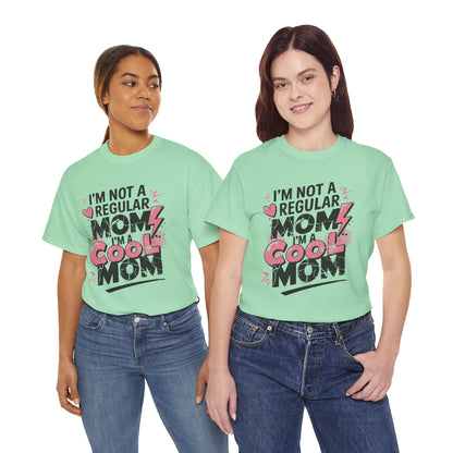 Unisex Heavy Cotton Tee (I'm Not a Regular Mom, I'm a Cool Mom)