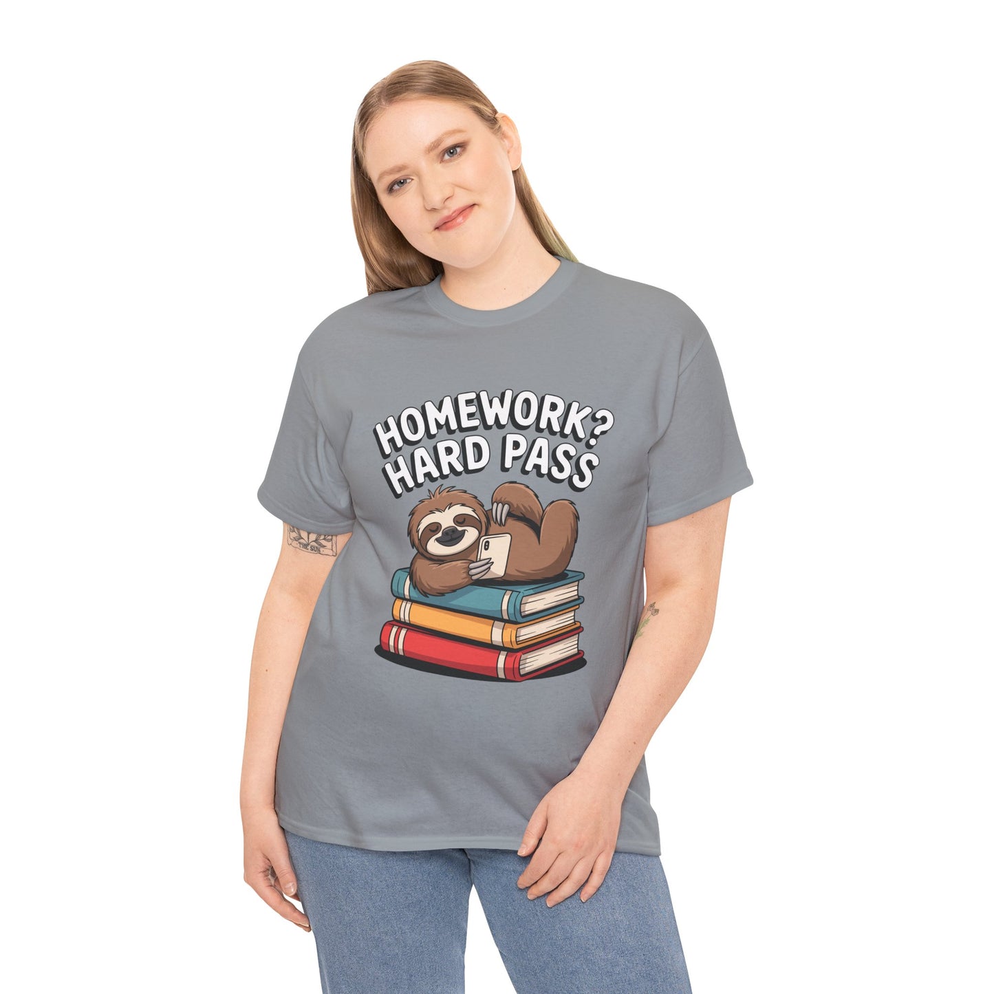 Unisex Heavy Cotton Tee (Homework? Hard Pass)