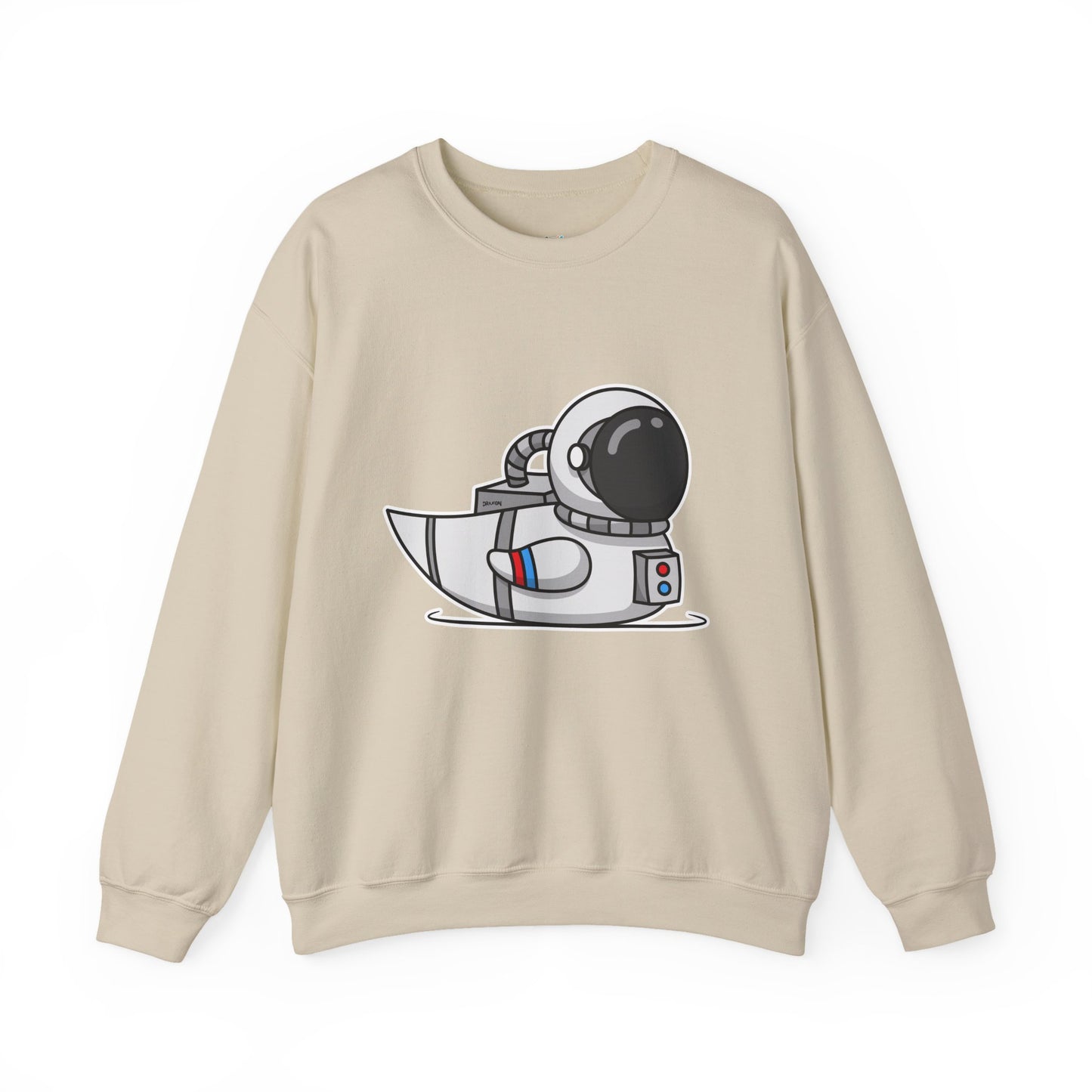 Unisex Heavy Blend™ Crewneck Sweatshirt (Astronaut Duck)