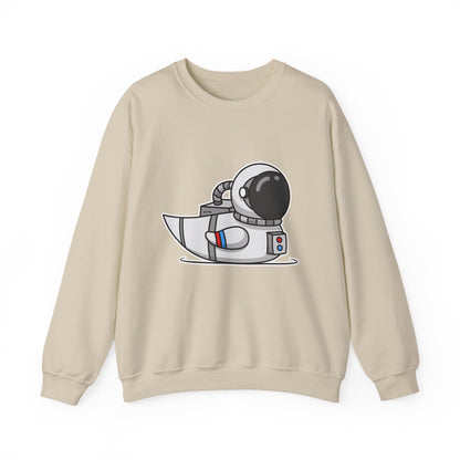Unisex Heavy Blend™ Crewneck Sweatshirt (Astronaut Duck)