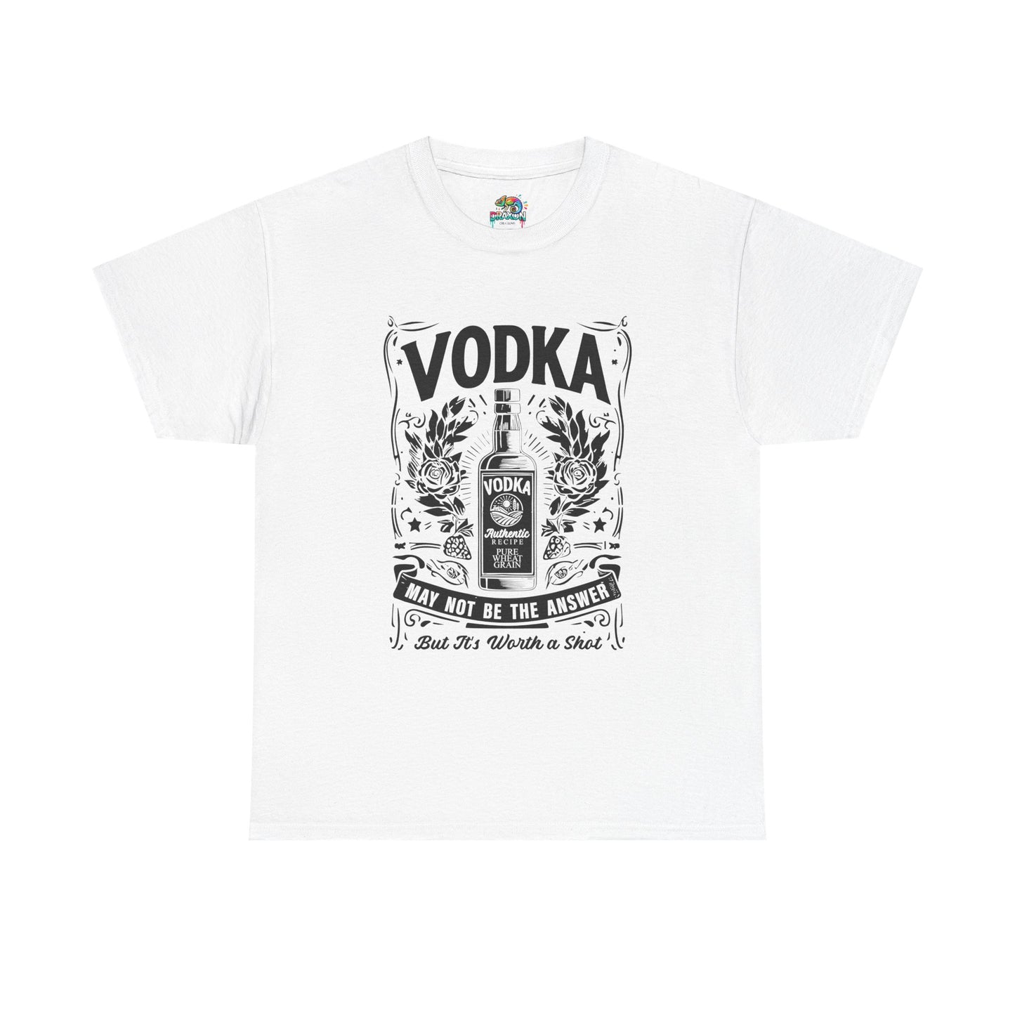 Unisex Heavy Cotton Tee (Vodka - Worth a Shot)