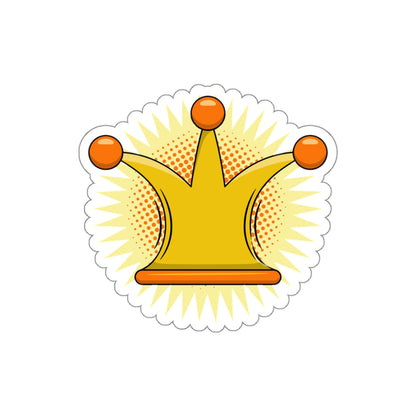 Die-Cut Stickers | Vibrant Art for Personalization (Crown)