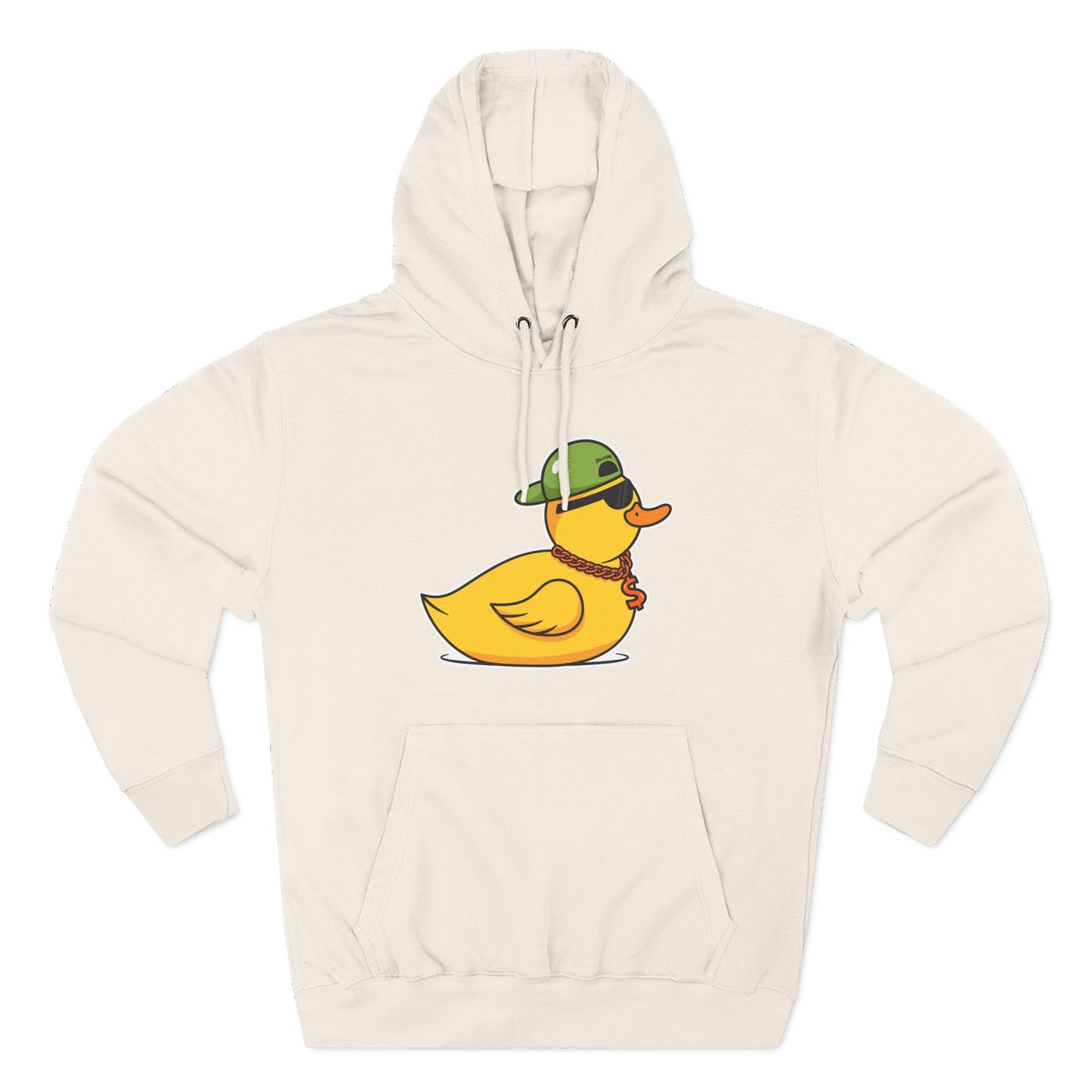 Three-Panel Fleece Hoodie (Gangster Duck)