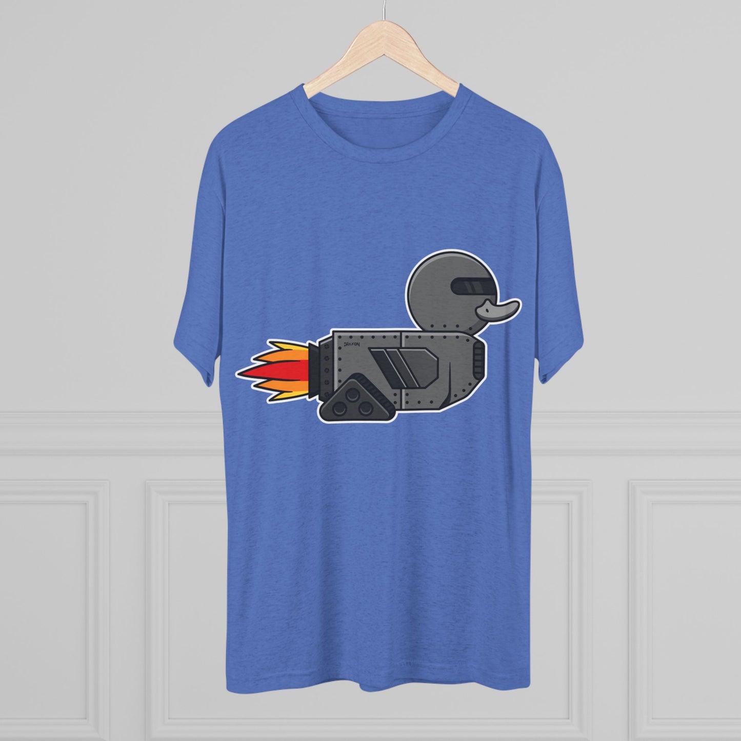 Unisex Tri-Blend Crew Tee (Robot Duck)