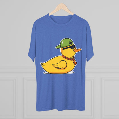 Unisex Tri-Blend Crew Tee (Ninja Duck)