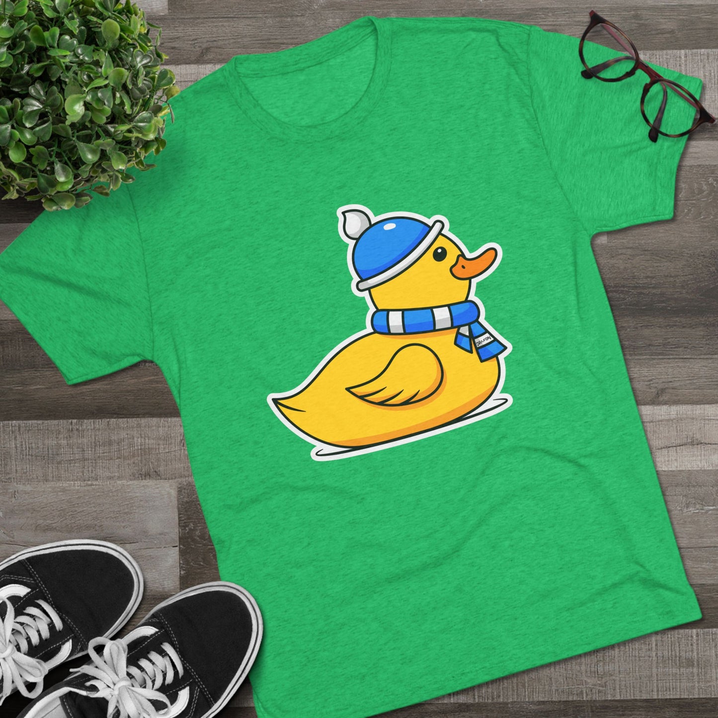 Unisex Tri-Blend Crew Tee (Chilly Duck)