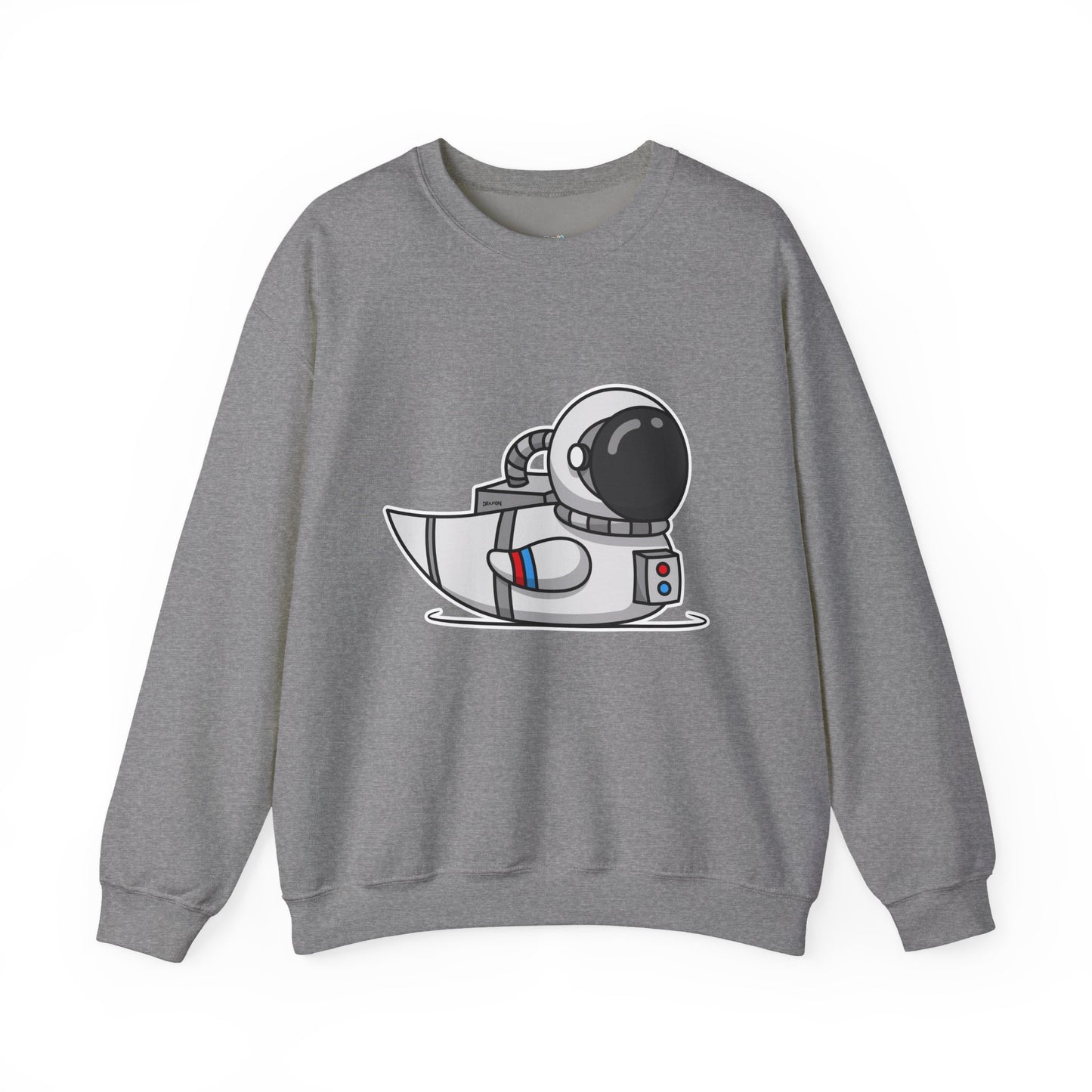 Unisex Heavy Blend™ Crewneck Sweatshirt (Astronaut Duck)