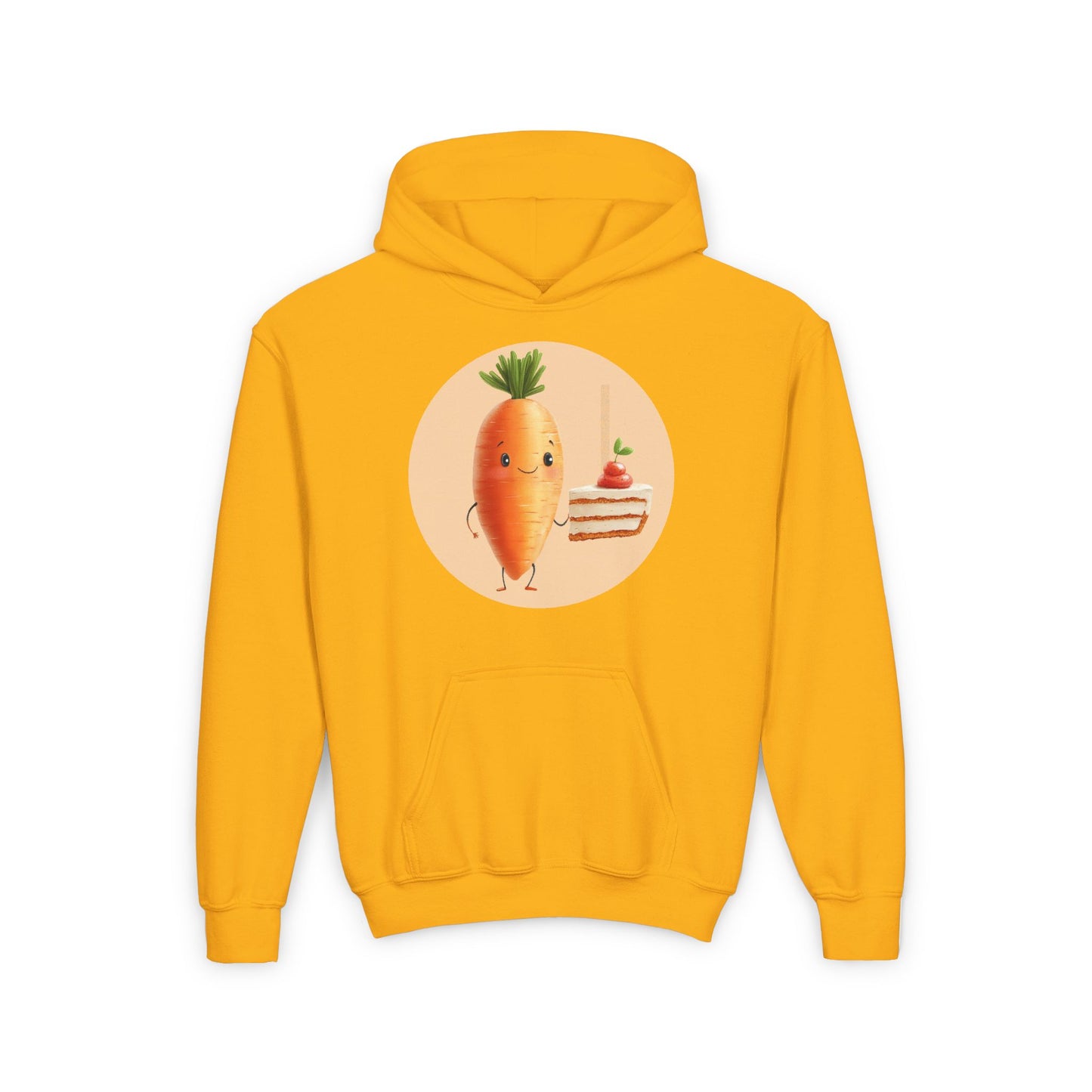 Youth Heavy Blend Hooded Sweatshirt (Carrot Cake)