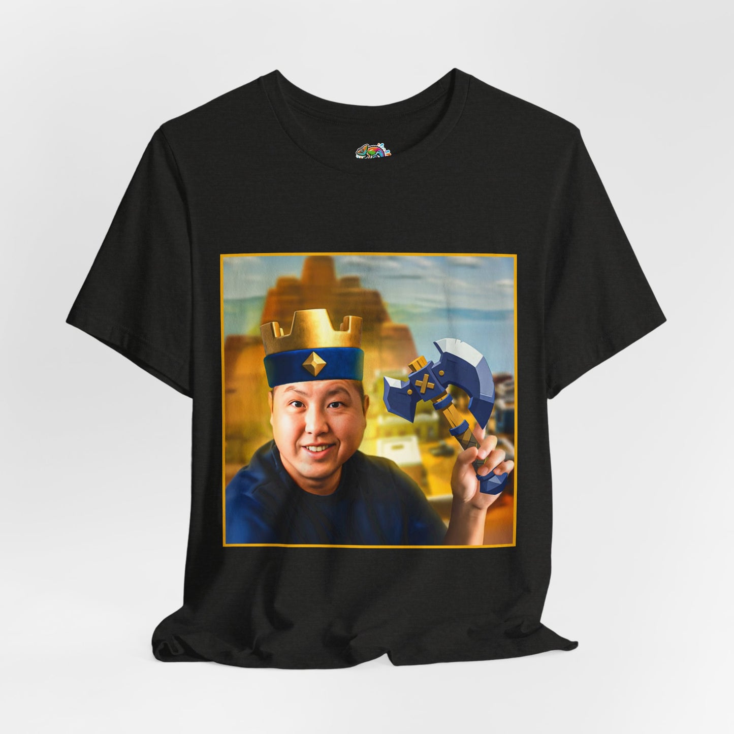 Retro Fun George Logo Tee - Casual Unisex Jersey Short Sleeve Shirt with Playful Design (CLASH)