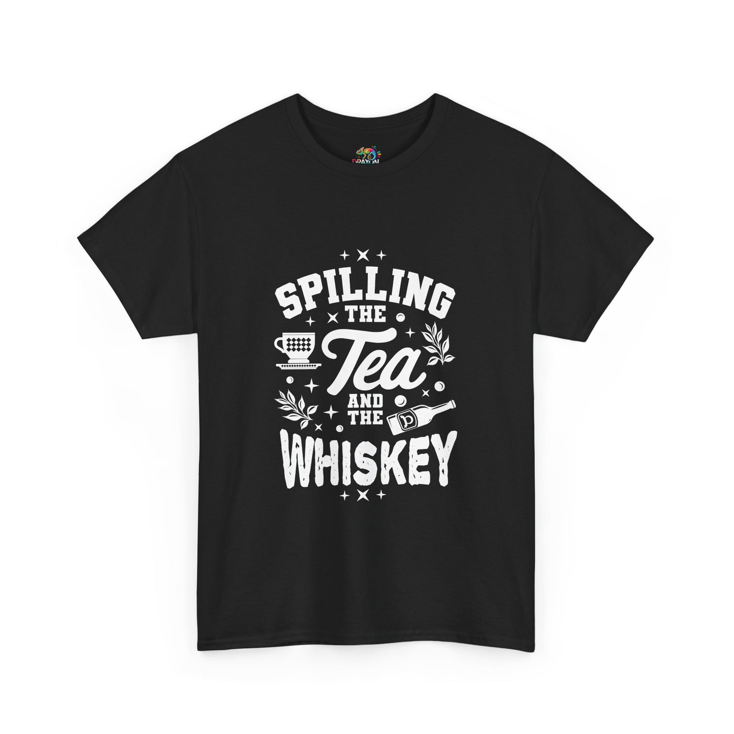 Unisex Heavy Cotton Tee (Spill Tea & Whiskey)