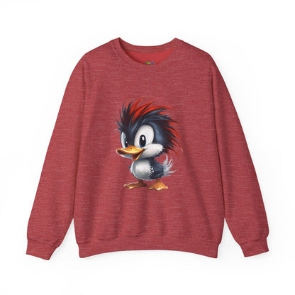 Unisex Heavy Blend™ Crewneck Sweatshirt (Red Hair Duck)