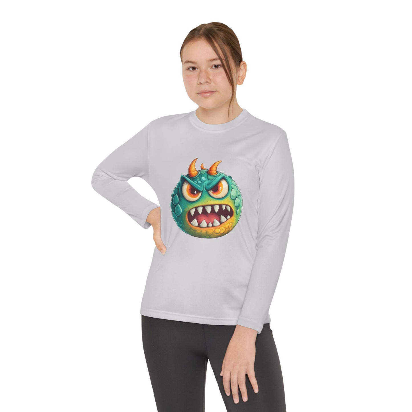 Youth Long Sleeve Competitor Tee (Green Monster 2)