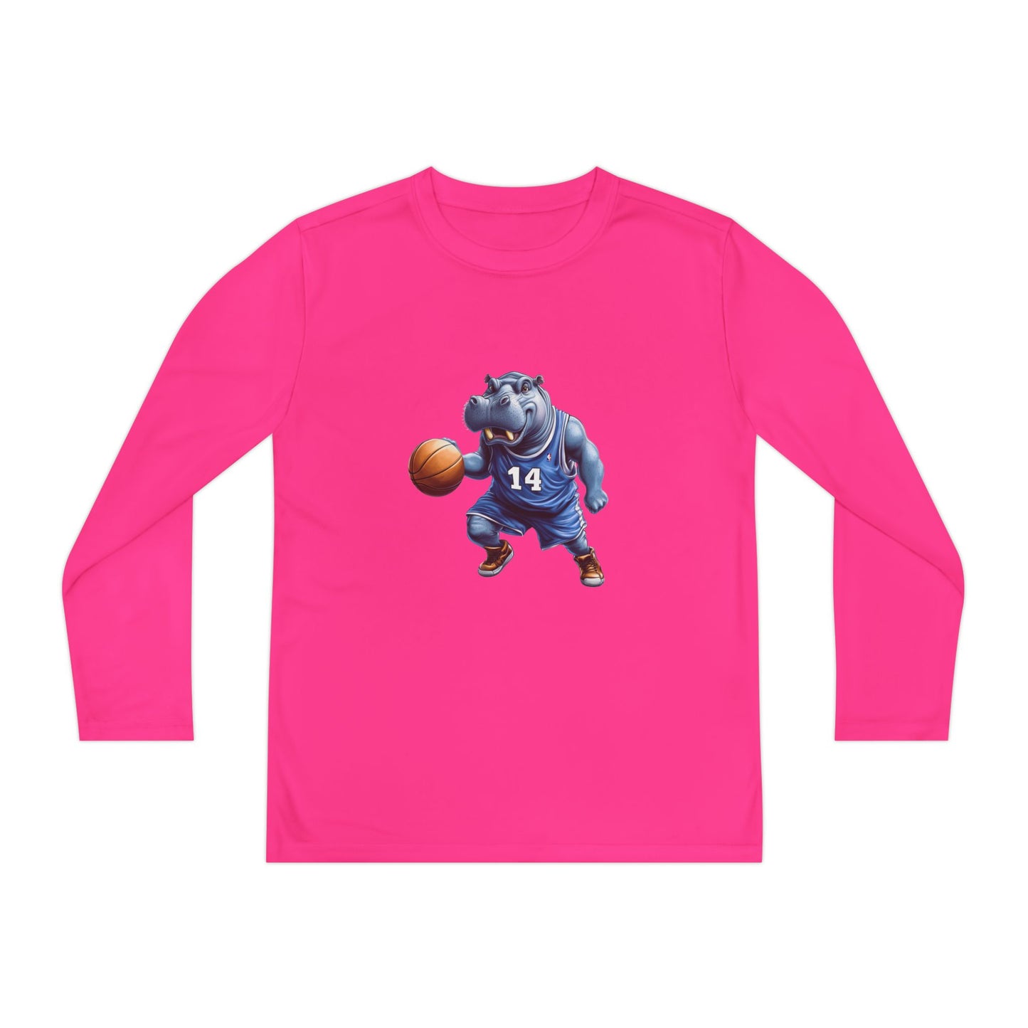 Youth Long Sleeve Competitor Tee (Hippo Baller)