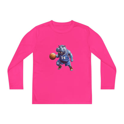 Youth Long Sleeve Competitor Tee (Hippo Baller)