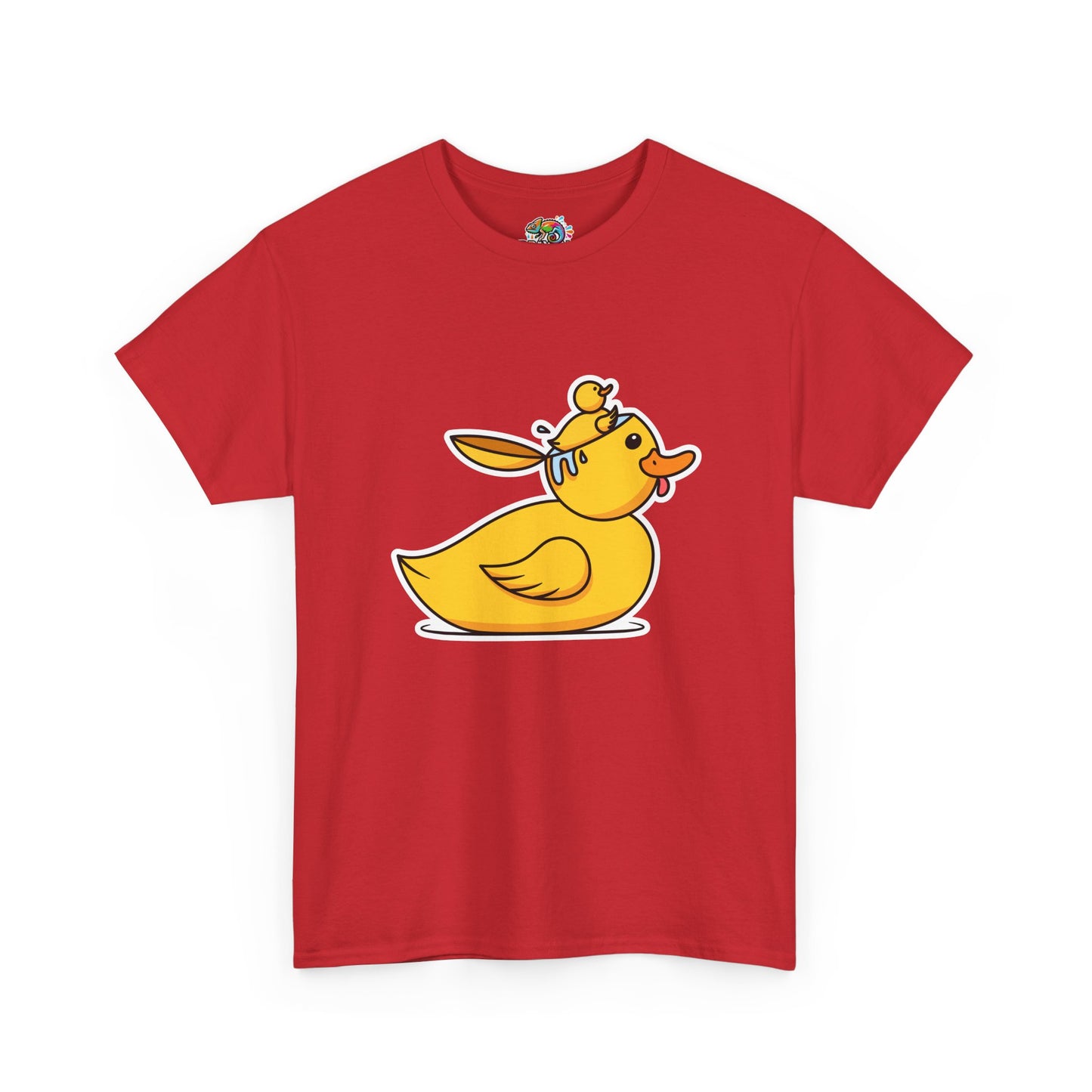 Unisex Heavy Cotton Tee (Duck Bird Brain)